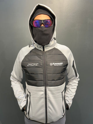 Sweat à capuche Kawasaki® Streetline - Gris