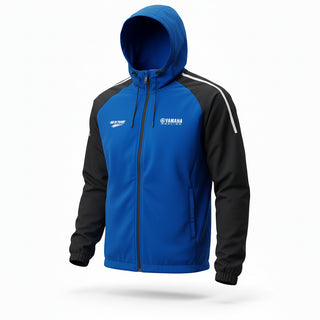 Ensemble survêtement Yamaha Premium Line – Bleu & Noir avec détails fluorescents